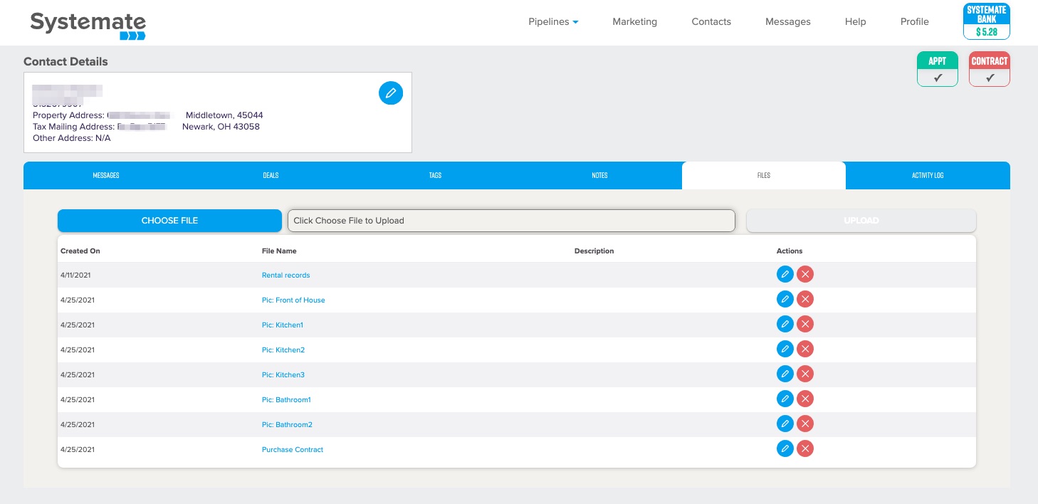 Systemate Files History Systemate Files History